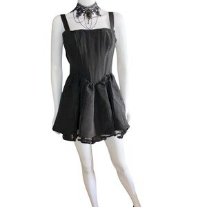 Dolls Kill Sugar Thrillz Black Magic Moves Corset Dress Size Medium MSRP $99
